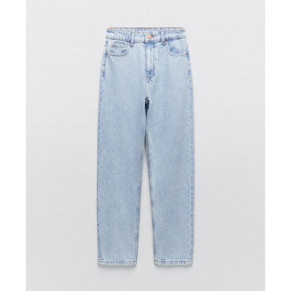 NWT Zara Classic Mom Fit Jeans Ankle Length - Picture 9 of 11